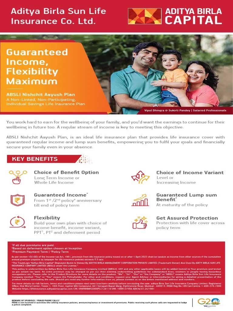 ABSLI Nishchit Aayush Plan